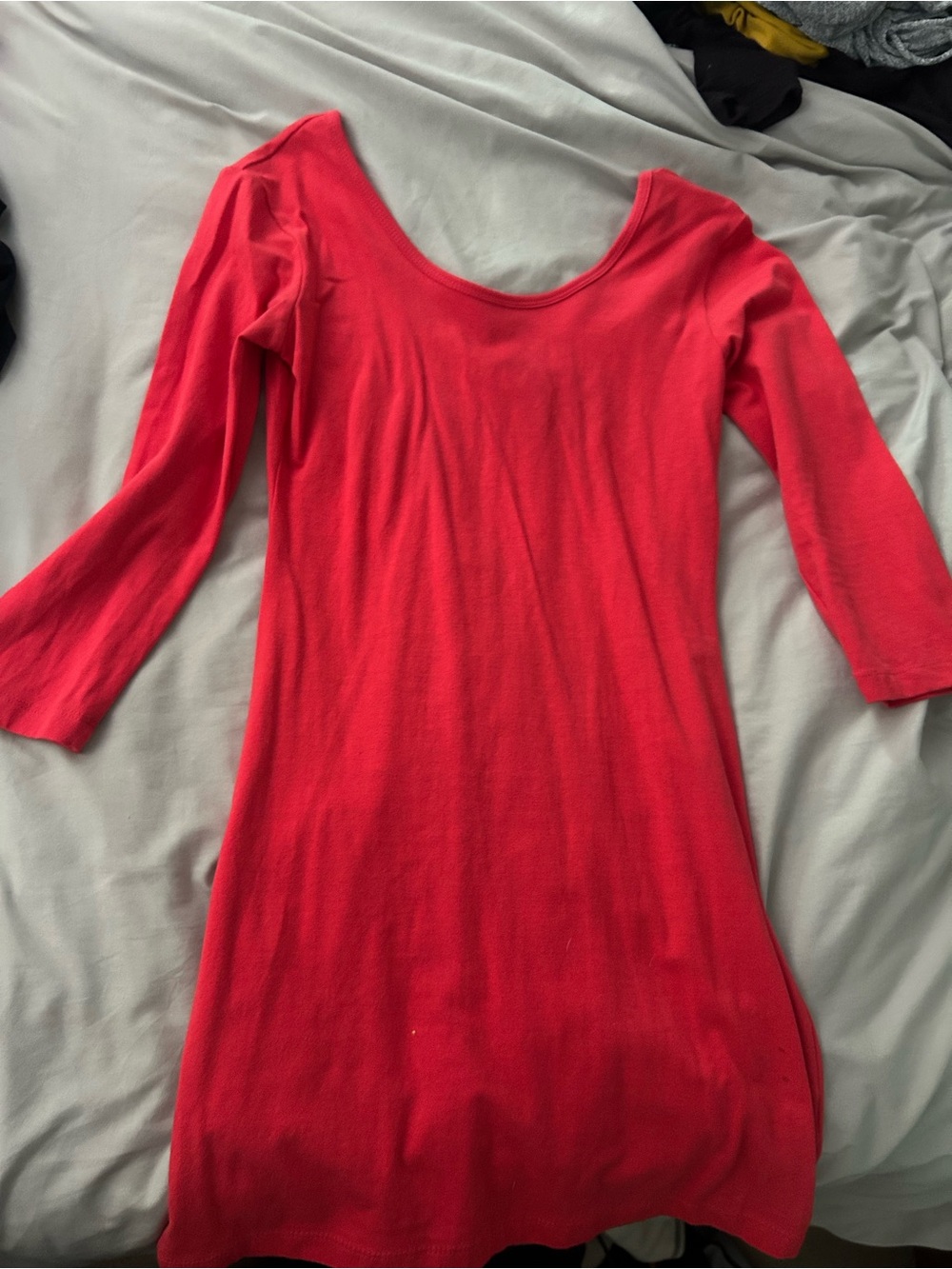 VENUS Pink Scoop-Neck Mini Dress